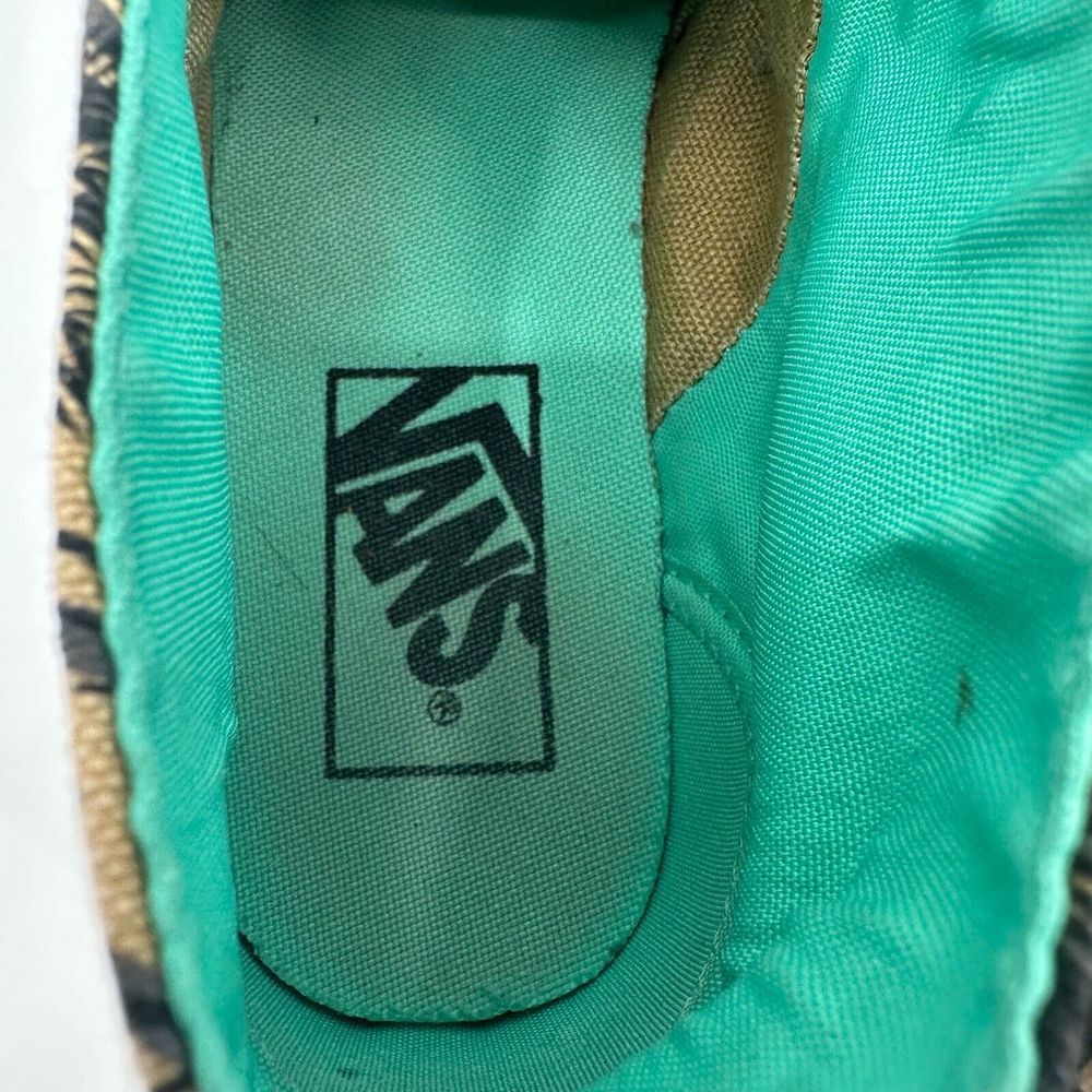 Vans Camryn Slim Sneaker Shoes Women's US 6 Khaki Palm Tress Lace Up VN-OSDVEFH - Picture 5 of 7